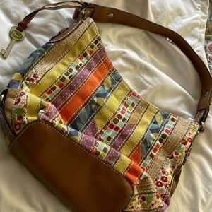 Multi color Fossil purse